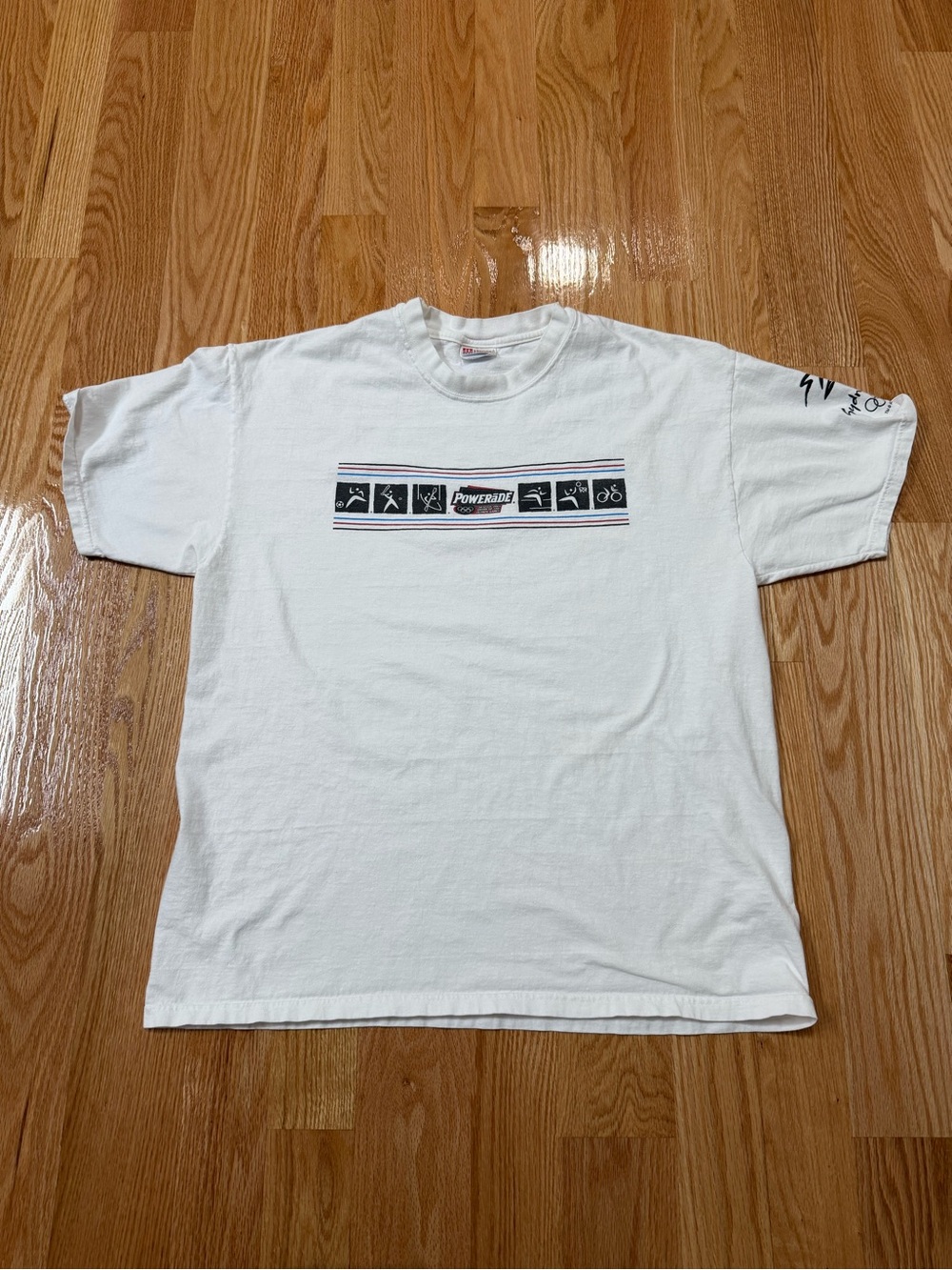 Vintage Powerade Sydney Olympics T-Shirt Hanes Mens Size XL Tee 2000